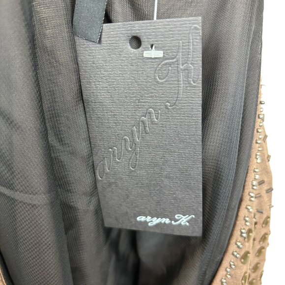 Aryn K. blouse, size Medium. beaded, geometric, casual, NWT, office, vacation - Picture 11 of 14